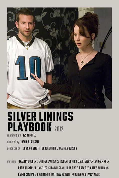 Silver Linings Playbook Movie Poster, Silver Lining Playbook Poster, The Silver Linings Playbook, Silver Linings Playbook Poster, Silver Lining Playbook, Movie Diary, Movies To Watch Teenagers, Silver Linings Playbook, Netflix Movies To Watch