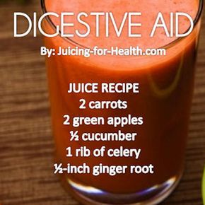 Drink This Juice 30 Minutes Before Any Meal to Prevent Indigestion Digestive Aid, Resep Smoothie, Veggie Juice, Detox Juice Recipes, Juicy Juice, Resep Diet, Juicer Recipes, Healthy Juice Recipes, Juicing For Health