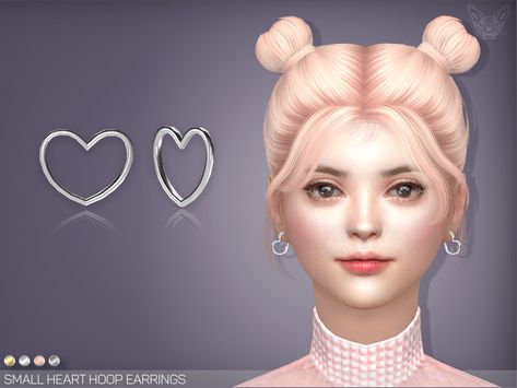 Sims 4 Cc Heart Earrings, Sims 4 Heart Earrings, Sims 4 Cc Female Earrings, Sims 4 Cc Earrings, Sims Cc Makeup, The Sims 4 Accessories, Sims 4 Cc Accessories, Sims Accessories, Sims World