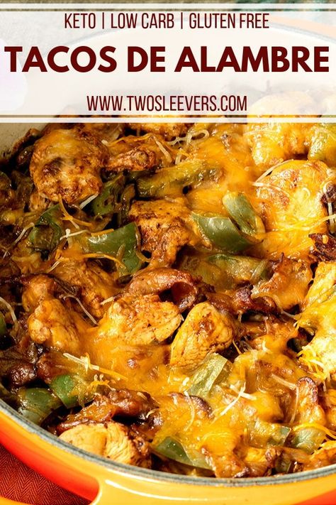 Tacos de Alambre | Keto Tacos de Alambre | Keto Taco Meat Recipe | Taco Meat Recipe | Mexican Food | Mexican Recipes | Mexican Dinner Recipes | Keto Mexican Recipes | Low Carb Mexican Recipes | TwoSleevers | #twosleevers #tacosdelambre #tacos #mexicanfood #ketorecipes Keto Chicken Tacos, Chicken Taco Meat Recipe, Low Carb Mexican Recipes, Keto Mexican Recipes, Taco Meat Recipe, Keto Entrees, Taco Recipes Mexican, Keto Tacos, Authentic Mexican Recipes