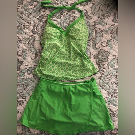 Cabana Tankini Top Size Medium Bottom Size Small Excellent Condition Never Worn Tankini With Skirt, Cute Tankinis, 2000s Clothes, Skirt Swimsuit, Tankini Swimsuits For Women, Swim Skirt, Tankini Swimsuits, Tankini Top, Swim Suit