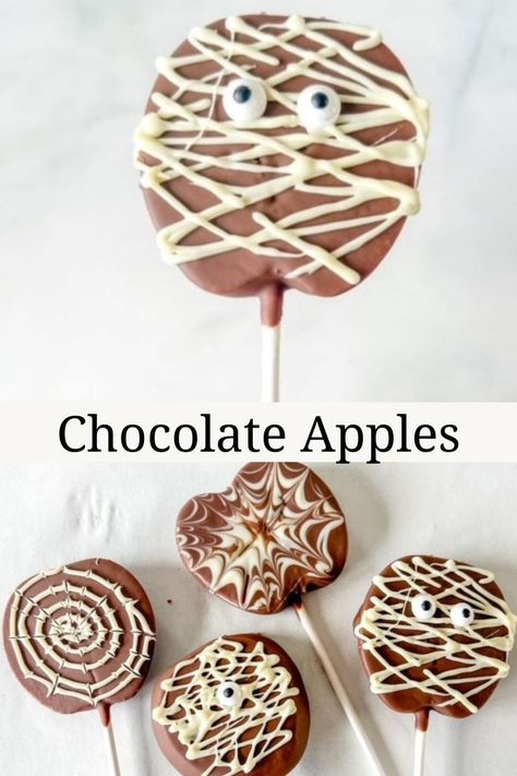 Fun Chocolate apples are so easy to make and a delicous treat the kids will love, Sliced Chocolate Covered Apples, Apples On A Stick, Covered Apples, Gluten Free Recipes For Kids, Chocolate Covered Apples, Chocolate Apples, Gluten Free Kids, Dipped In Chocolate, Apple Dip