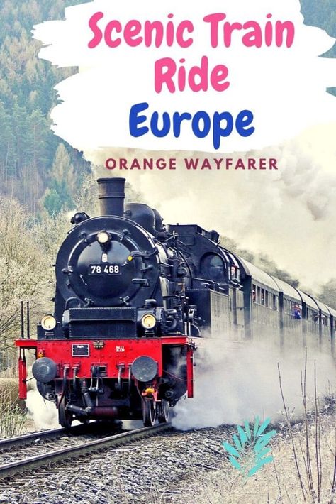 Most Scenic Train Rides in Europe: from Swiss Alps to Mediterranean! – Orange Wayfarer European Train, Carbon Emission, Travelling Europe, Scenic Train Rides, European Travel Tips, Train Route, Europe Itineraries, Saved Pins, Environmental Damage