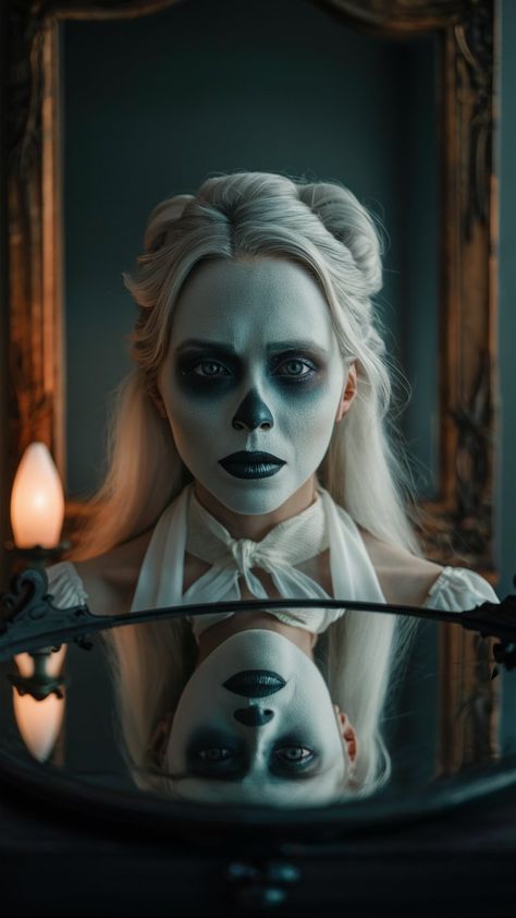 Get our free guide to the best Halloween makeup trends of 2025. Stay ahead of the curve and make sure your look is on point this spooky season. Best Halloween Makeup, Phoenix Makeup, Pale Foundation, Black Face Paint, Metallic Nails Design, Halloween Makeup Ideas, Cool Halloween Makeup, Spooky Skeleton, Magical Makeup