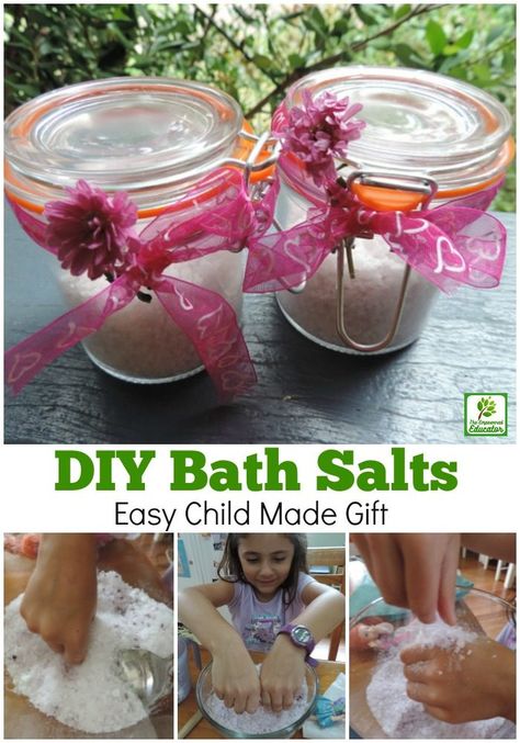 Diy Bath Salts Easy, Sen Resources, Eylf Outcomes, Diy Christmas Gifts For Kids, Early Childhood Education Activities, Bath Salts Diy, Flower Rainbow, Family Day Care, Elementary Learning