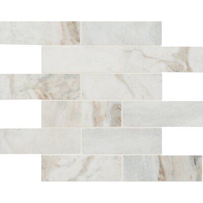 Made from natural marble, Arabescato Venato 2x6 Tiles feature a warm white backward with a gentle blend of soft colors ranging from cream to dusky grey. The classic subway tile shape complements any design style, while the honed finish brings out the natural beauty of the stone. Use these mosaic tiles to create a dazzling kitchen backsplash, countertop, accent wall, fireplace surround, or even flooring tile in residential applications | MSI Arabescato Venato 2" x 6" Brick Joint Mosaic Wall & Flo Kitchen Backsplash Countertop, Accent Wall Fireplace, Marble Arabescato, Marble Wall Tiles, Honed Marble, Tile Saw, Marble Mosaic Tiles, House Tiles, Marble Wall