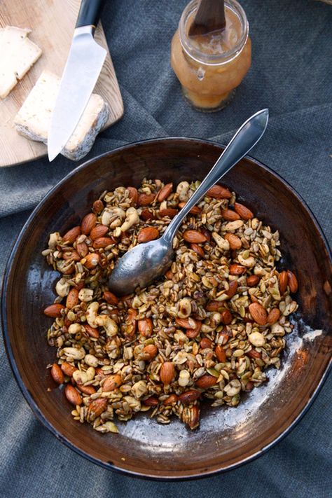 Heta Nötter (Balsamic-Spiced Nuts and Seeds) Recipe | Saveur Nuts And Seeds Recipes, Toasted Cashews, Cured Salmon, Healthy Nuts, Scandinavian Food, Nuts And Seeds, Swedish Recipes, Goji Berries, Healthy Snacks Recipes