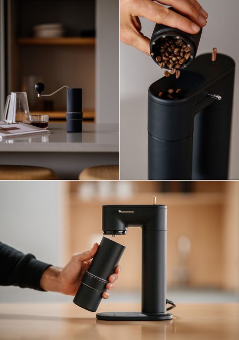 ARCO 2-in-1 Coffee Grinder | Indiegogo Eco Coffee Cup, Honey Sandwich, Espresso Machine Design, Coffee Machine Design, Stylish Kitchen Decor, Small Gifts For Women, Coffee Milkshake, Best Coffee Grinder, Portable Coffee Maker