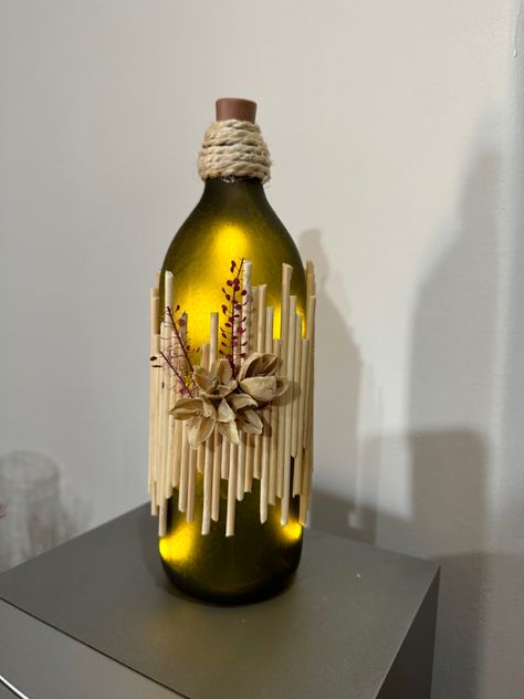 Glass Craft, Bottle Art, Glass Crafts, Bottle Crafts, Wine Bottle, Christmas Decorations, Wine, Glass, Christmas