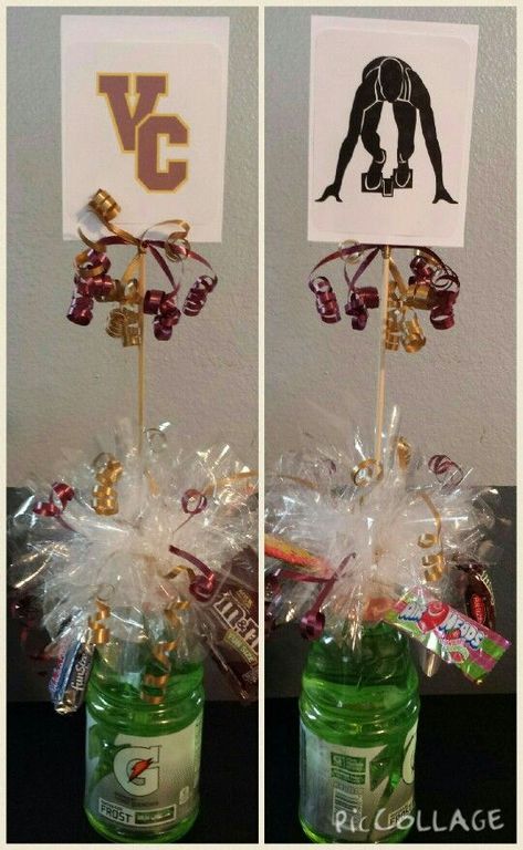 Cross Country Decorations, Sports Banquet Decorations, Track Banquet, Sports Banquet Centerpieces, Swim Team Party, Sports Centerpieces, Soccer Banquet, Banquet Centerpieces, Football Banquet