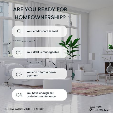 I’m here to help you wherever you are in your home-buying journey. Send me a message or comment below if you want more info. Contact me today for any real estate questions Delinda Yatskevich dyatskevich77@gmail.com P: (408) 806-1223 #thehelpfulagent #home #houseexpert #house #listreports #homeowner #realestate #happyhomeowner #askme #icanhelp #realtor #realestateagent #DelindaYatskevich Real Estate Stories Ideas, Real Estate Agent Social Media Posts, Real Estate Post Ideas, Real Estate Content Ideas, Mortgage Content, Real Estate Questions, Mortgage Marketing, Interior Design Quotes, Realtor Social Media