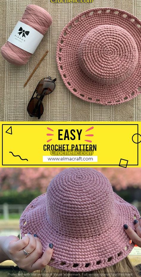 "Cute Crochet Pumpkin Mittens for Fall Days"
"Spooky Stockings: Halloween Crochet Patterns" Free Sunhat Crochet Pattern, Crocheted Sun Hats Free Patterns, Knitted Sun Hat, Summer Hat Knitting Pattern, Crocheted Sun Hat, Free Crochet Pattern Sun Hat, Sunhat Crochet Pattern Free, Crochet Sun Hat Free Pattern Summer, Crochet Hat For Summer