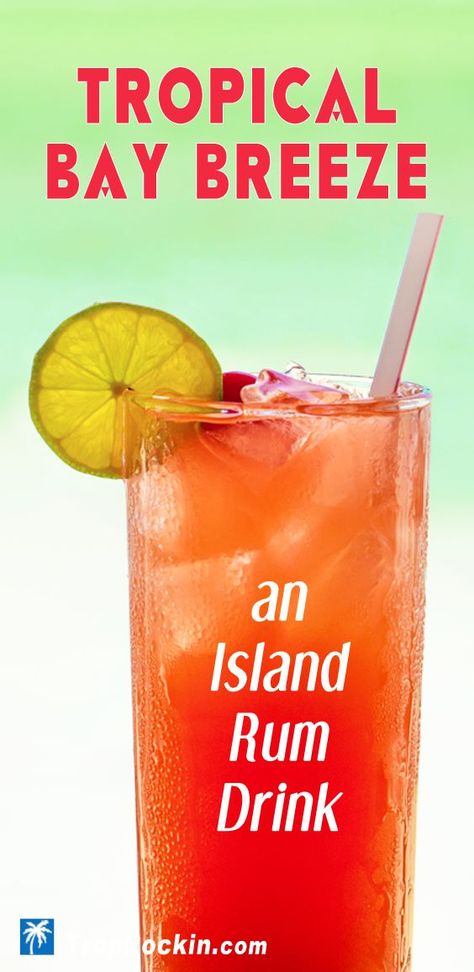 Similar to the Malibu Bay Breeze but with a little extra twist for a punched up flavor. Pineapple and cranberries with coconut rum along with an orange kick to complete this refreshing cocktial. A few sips and you'll be wishing you were in the islands! #baybreeze #breeze #cocktail #drink #cocktails #coconutrum #alcohol #alcoholdrinks #malibu #rum Parrot Bay Drinks Recipes, Beachy Drinks, Bay Breeze Cocktail, Malibu Bay Breeze, Malibu Rum Drinks, Malibu Cocktails, Coconut Rum Drinks, Fruity Alcohol Drinks, Malibu Drinks