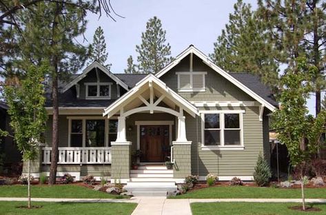 Craftsman Bungalow House Plans, Small Cottage House Plans, Craftsman Cottage, Craftsman Bungalow, House Plans One Story, Craftsman Exterior, Craftsman Style House, Modern Craftsman, Farmhouse Style House Plans