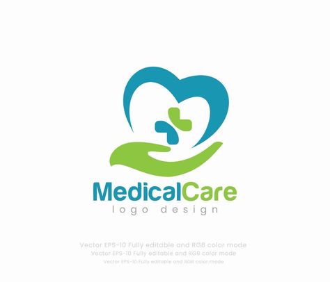 Creative Medical logo and Healthcare Concept Logo Social Welfare Logo, Logo Healthcare, Health Care Logo Design, Medical Logos Inspiration, Health Care Logo, Medicine Logo, Clinic Logo, Healthcare Logo, Instagram Symbols