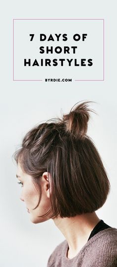 Short hairstyles for everyday of the week Hairstyles For Everyday, Easy Short Hairstyles, Short Layered Bob Haircuts, Style Short Hair, Hairstyles Aesthetic, Popular Short Hairstyles, Easy Everyday Hairstyles, Layered Bob Haircuts, How To Curl Short Hair