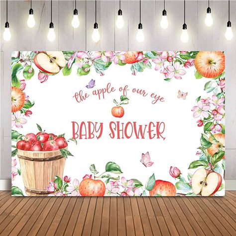 4.14US $ 40% OFF|Apple Baby Shower Background Spring Fruit The Apple of our eye Backdrop for Baby Shower Theme Party Decoration Banner| |   - AliExpress Apple Of Our Eye Baby Shower Ideas, Apple Of My Eye Baby Shower Ideas, Apple Baby Shower Theme, September Baby Showers, Farm Event, Shower Background, Fall Baby Shower Themes, Decoration Backdrop, Baby Shower Party Themes