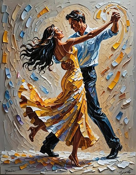 Dancing Pictures, Plaster Painting, Romantic Artwork, Dancing Art, Art Painting Supplies, Dance Paintings, Geometric Pattern Art, Art Paintings For Sale, Beautiful Art Pictures