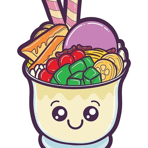 Halo Halo Dessert Drawing, Halo Halo Drawing Food, Halo Halo Drawing, Filipino Food Drawing, Filipino Halo Halo, Halo Halo Filipino, Halo Halo Dessert, Dessert Tattoo, Halo Drawings