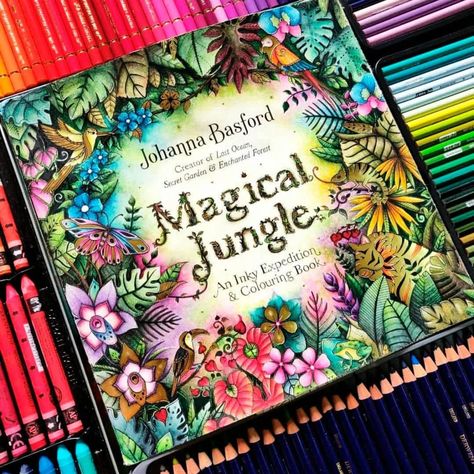 Babsy S. (@colourmanic) • Instagram photos and videos Enchanted Forest Coloring Pages, Magical Jungle Johanna Basford, Forest Coloring Pages, Forest Coloring, Basford Secret Garden, Joanna Basford Coloring, Johanna Basford Enchanted Forest, Johanna Basford Secret Garden, Enchanted Forest Coloring