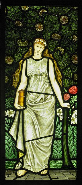 William Morris Four Seasons Windows by Thorskegga, via Flickr Cragside House, Pre Raphaelites, Northumberland England, Pre Raphaelite Art, Edward Burne Jones, John Everett Millais, Maria Magdalena, William Morris Art, William Morris Designs