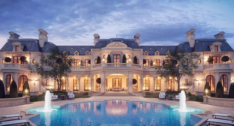 Mansion Homes, Mansion Exterior, Luxury Houses Mansions, Mansion Designs, Dream Mansion, Mega Mansions, Modern Mansion, Mansion Interior, Mansions Luxury