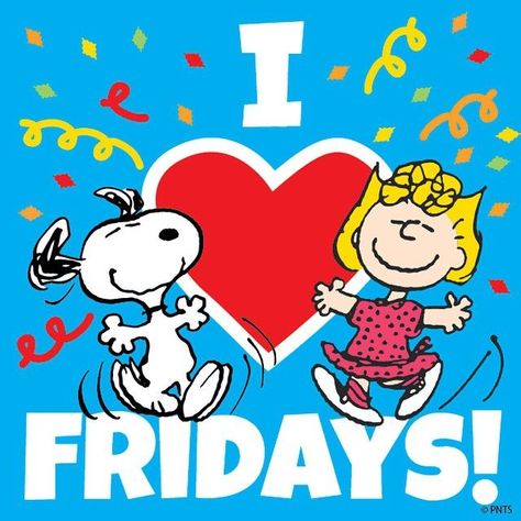 Snoopy Friday, Sally Brown, Its Friday, Happy Week End, Snoopy Funny, Snoopy Images, Peanuts Cartoon, Snoopy Quotes, Snoopy Pictures