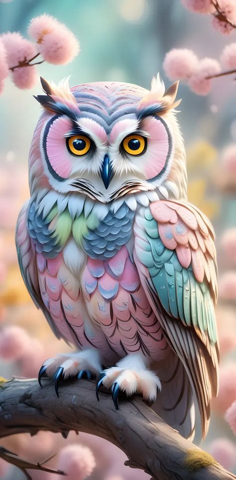 White Owl Wallpaper, Colorful Owl Art, Owl Background, Aquarium Live Wallpaper, Cute Owls Wallpaper, Owl Artwork, Owl Wallpaper, Colorful Owls, Owls Drawing