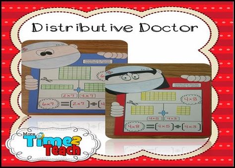 Simple Expressions, Distributive Property Of Multiplication, Math Properties, Multiplication Fun, Math Rti, Properties Of Multiplication, Math Coach, Distributive Property, Math Charts