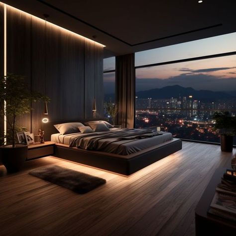 Fabulous Bedrooms, Dark Modern Bedroom, Fairytale Life, Japanese Style Bedroom, Bedroom Ideas Luxury, Luxe Bed, Bed Interior, Hiasan Bilik Tidur, Aesthetic House