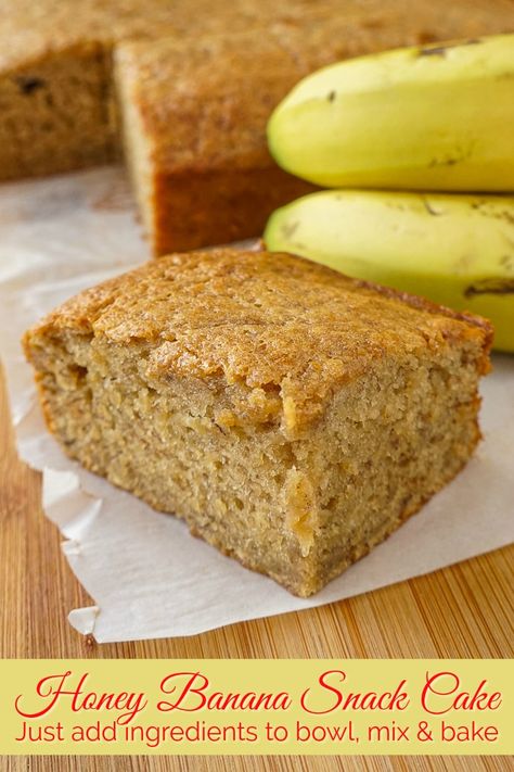 8x8 Banana Cake Recipe, Banana Snack Cake Recipe, Banana Snack Cake 8x8, Snack Cake Recipes 8x8, Small Banana Cake, Stand Target, Snacking Cakes, Banana Snack Cake, Snack Cake Recipe