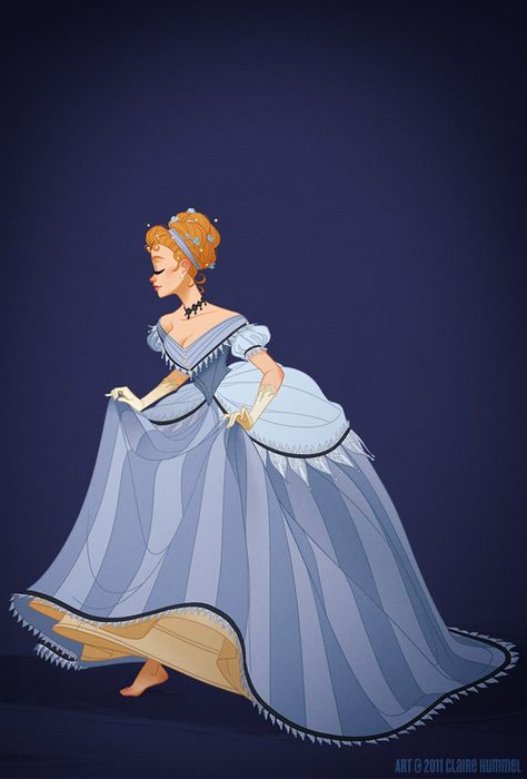 A twist on your favorite Disney princesses Disney Princesses, Blue Dress, Tiara, Cinderella, A Woman, Disney Princess, Disney, Blue