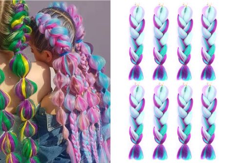 Kanekalon Braiding Hair, Jumbo Braiding Hair, Color Extensions, Dutch Braid Hairstyles, Latest Hair Trends, Jumbo Braids, Hair Brands, Braid In Hair Extensions, Crazy Hair Days