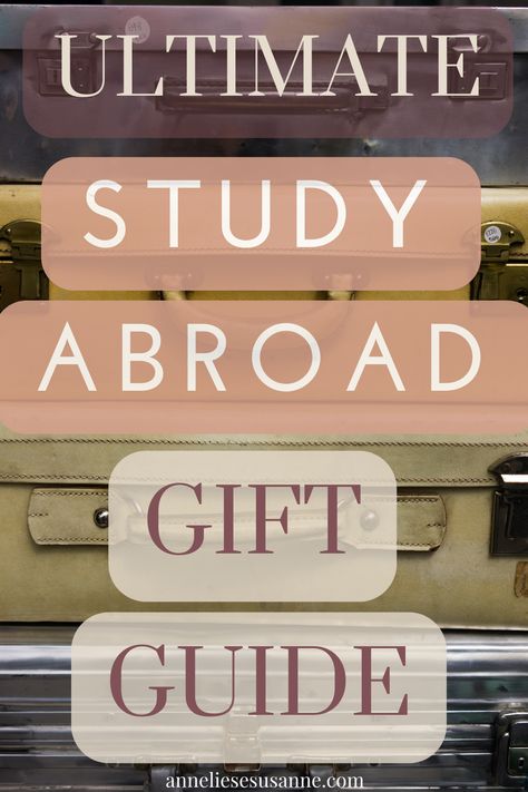 Ultimate Students Studying Abroad Gift Guide! Gifts For The Traveler, Study Abroad Gifts, International Travel Essentials, College Girl Gifts, Airplane Travel Essentials, Going Abroad, Study Gift, Gifts For Students, Semester Abroad