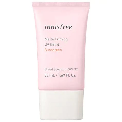 Matte Priming UV Daily Defense SPF - innisfree | Sephora Pink Sunscreen, Coal Tar, Clove Bud, Sephora Beauty, Butylene Glycol, Oily Skin Care, Broad Spectrum Sunscreen, Spf Sunscreen, Multi Tasking