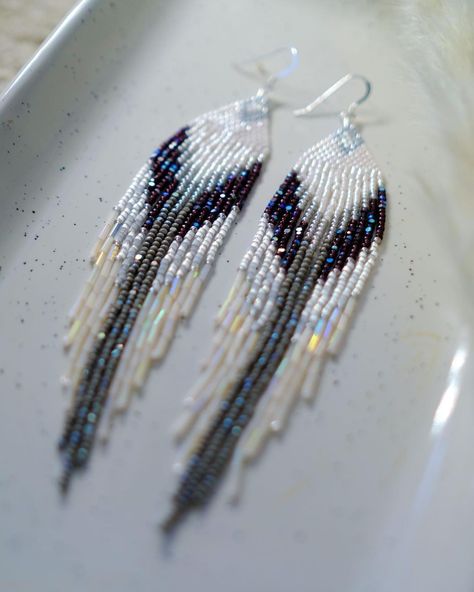 Earrings Harry Potter, Harry Potter Earrings, Neutral Earrings, Seed Bead Jewelry Patterns, Native American Beaded Earrings, Beading Jewelery, Harry Potter Collection, Seed Bead Patterns, Bead Work Jewelry