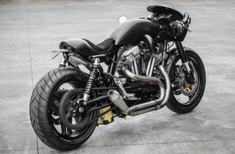 Harley Cafe Racer, Harley Roadster, Buell Cafe Racer, Iron 1200, Harley-davidson Sportster, Custom Motorcycle Builders, Sportster Cafe Racer, Cafe Ole, Classic Cafe