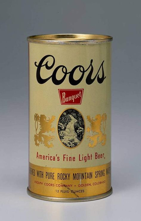 Coors Banquet Tattoo, Coors Banquet Aesthetic, Coors Light Painting, Coors Light Poster, Vintage Coors Banquet, Coors Banquet, Beer Advertisement, Beer Can Collection, Booze Drink