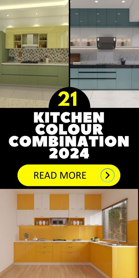 Immerse yourself in the 2024 kitchen design scene, exploring a rich palette of kitchen colour combinations that promise to redefine your cooking space. From audaciously bold to understated elegance, we have all the inspiration you need to create a stunning kitchen transformation. Red Floor Kitchen Ideas, Kichen Cabinate Design Colour, Modern Coloured Kitchen, Modern Kitchen Colours Combination, Modern Kitchen Interiors Simple, Kitchen Colour Design Ideas, Kitchen Colour Theme Ideas, Best Modular Kitchen Colour Combination, Kichen Cabinate Color Combination