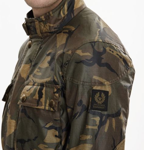 Belstaff / Sophnet Roadmaster British DPM Camo Motorcycle Wear, Military Jacket, Camo, Football, How To Wear, Clothes