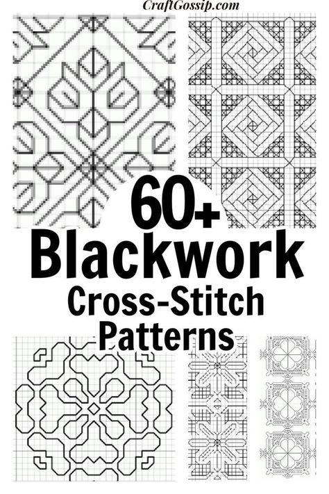 Discover  for beginners and advanced stitchers. Includes floral, geometric, and animal Blackwork Embroidery Designs, Blackwork Embroidery Patterns, Cross Stitch Projects Ideas, Holiday Cross Stitch Patterns, Blackwork Cross Stitch, Unique Cross Stitch, Blackwork Designs, Free Cross Stitch Charts, Cross Stitch Tutorial