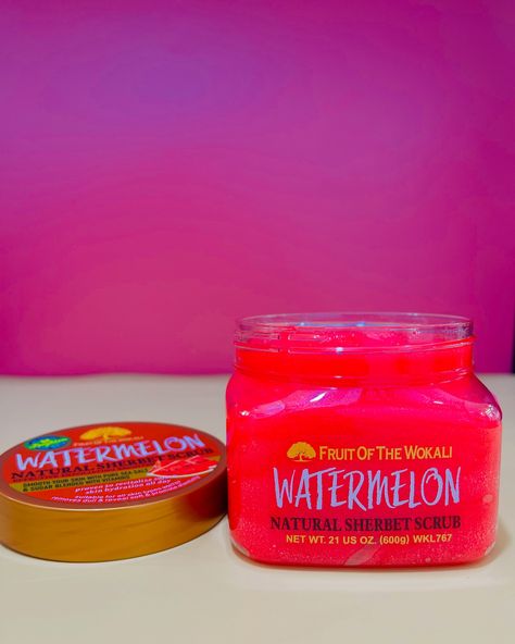 Fruit of the wokali watermelon scrub . . 6500 Watermelon Scrub, Body Skincare Products, Homemade Scrubs, Homemade Scrub, Watermelon Fruit, Port Harcourt, For Glowing Skin, Dehydrated Skin, Body Skin Care