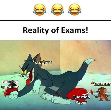 So accurate 🤣🤣 Minion Humour, Jenaka Kelakar, Tom And Jerry Memes, Funny Cartoon Memes, Exams Funny, Tom E Jerry, Very Funny Memes, Exam Quotes Funny, School Quotes Funny