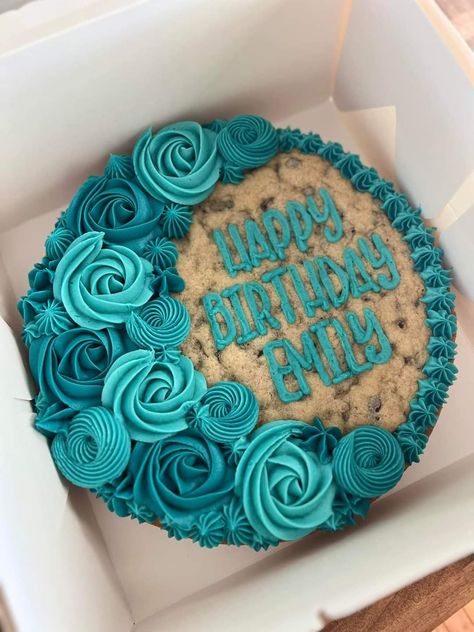 Great American Cookie Cake Designs Birthday, Cookie Cake Dinosaur, Puppy Cookie Cake, Gender Reveal Cookie Cake, Cookie Cake For Men, Happy Birthday Cookie Cake Designs, Simple Cookie Cake Designs, Heart Cookie Cake, Cookie Cake Decorating Ideas