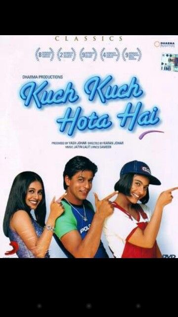 Kuch Kuch Hota Hai- SRK, Rani and Kajol Srk Movies, Kuch Kuch Hota Hai, English Grammar Book, Bollywood Posters, Movies Worth Watching, 90s Bollywood, Creative Profile Picture, Shah Rukh Khan, Bollywood Movie