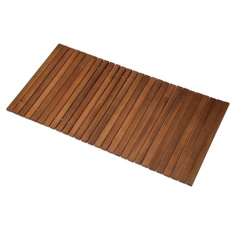 PRICES MAY VARY. 【HIGH DENSITY TEAK】: Our teak shower mat is made of natural teak wood hand polished. The teak shower floor is water and crack resistant and environmentally friendly. Teak's natural oils make it a great choice for bathrooms, saunas and other wet environments. 【WATERPROOF AND NON-SLIP】: This teak shower mat is protected with three coats of clear finish and professionally designed slats for fast drainage, waterproofing and preventing dirt buildup. The foldable bath mat can hold on Teak Shower Floor, Teak Shower Mat, Teak Bathroom, Bathtub Mats, Shower And Bath, Bath Store, Natural Teak Wood, Shower Oil, Non Slip Flooring