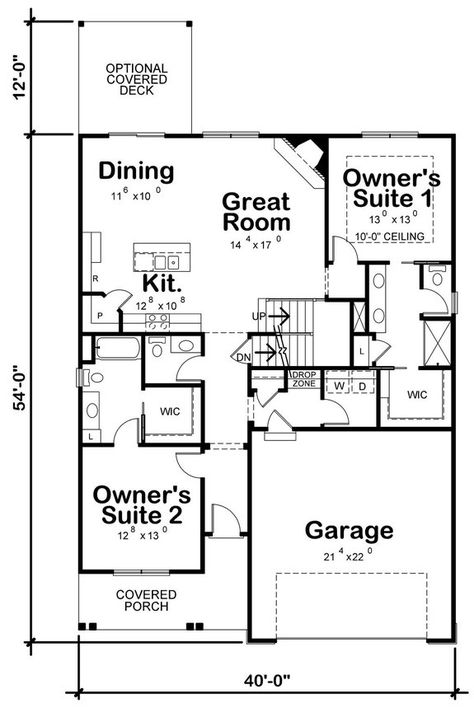 10 Small House Plans with Open Floor Plans - Blog - HomePlans.com Three Bedroom House Plan, Cottage Floor Plans, Craftsman Style House, Farmhouse Style House Plans, Small House Plan, Craftsman Style Homes, Craftsman Style House Plans, Modern Farmhouse Plans, Cottage House Plans