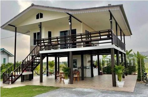 Elevated House Design Philippines, Stilt House Plans Modern, Socialized Housing, House Design Philippines, Elevated House Design, Stilt House Plans, Modern Bahay Kubo, Traditional Chinese House, House Plans Modern