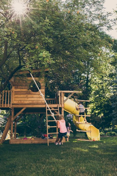 Sandbox Playset DIY Downloadable PDF Plans Outdoor Wood - Etsy Playset Diy, Playset Plans, Playhouse Plans, Playhouse Ideas, Tree House Plans, Play Area Backyard, Backyard Kids, Diy Playhouse, Tree House Diy