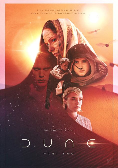 DUNE: Part Two (2023) poster by Haley Turnbull Director Poster, Dune 1984, Dune Part 2, Tribute Poster, Dune 2021, Dune Part Two, 2023 Poster, Sci-fi Movies, Dune Art